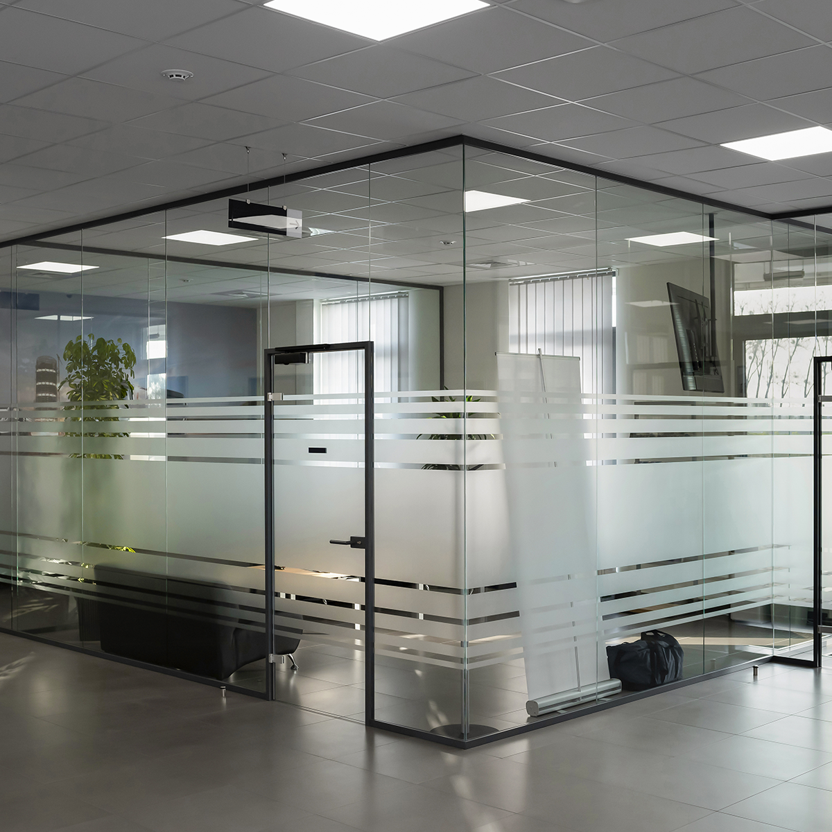 pellicola satinata in ufficio